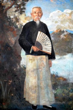  porträt - Ein Porträt von lim loh Xu Beihong in Öl